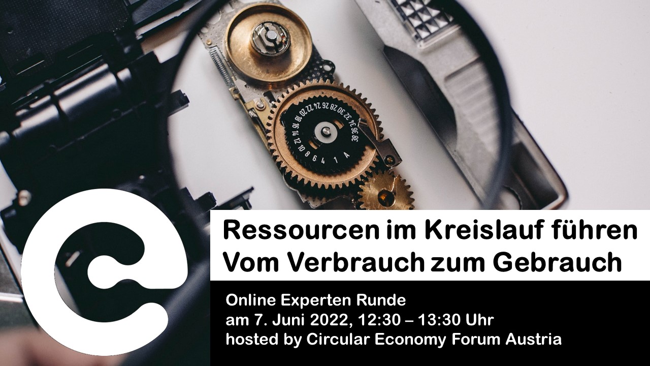 Online Roundtable: Ressourcen im Kreislauf führen – Vom Verbrauch zum Gebrauch